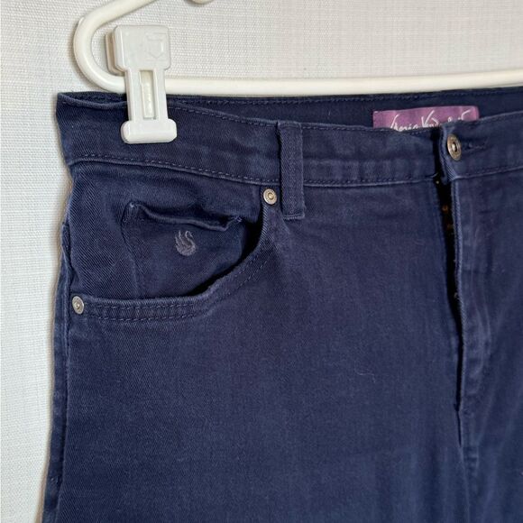 Gloria Vanderbilt Blue Straight Leg Jeans Amanda Style 14 - Picture 2 of 7